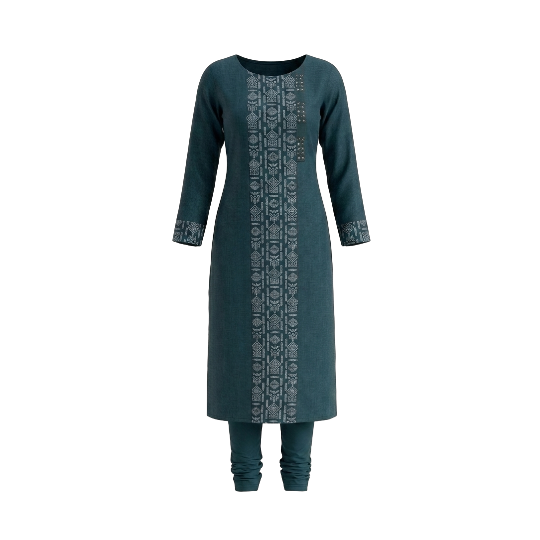 Chudithar dress made using Fashion Dot CAD software