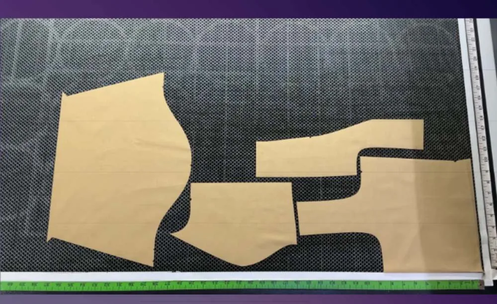 Laser-cut pieces — clean edges, no fraying.