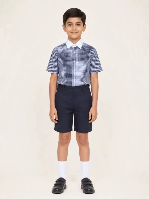 Navy Check Shirt and Shorts (child)