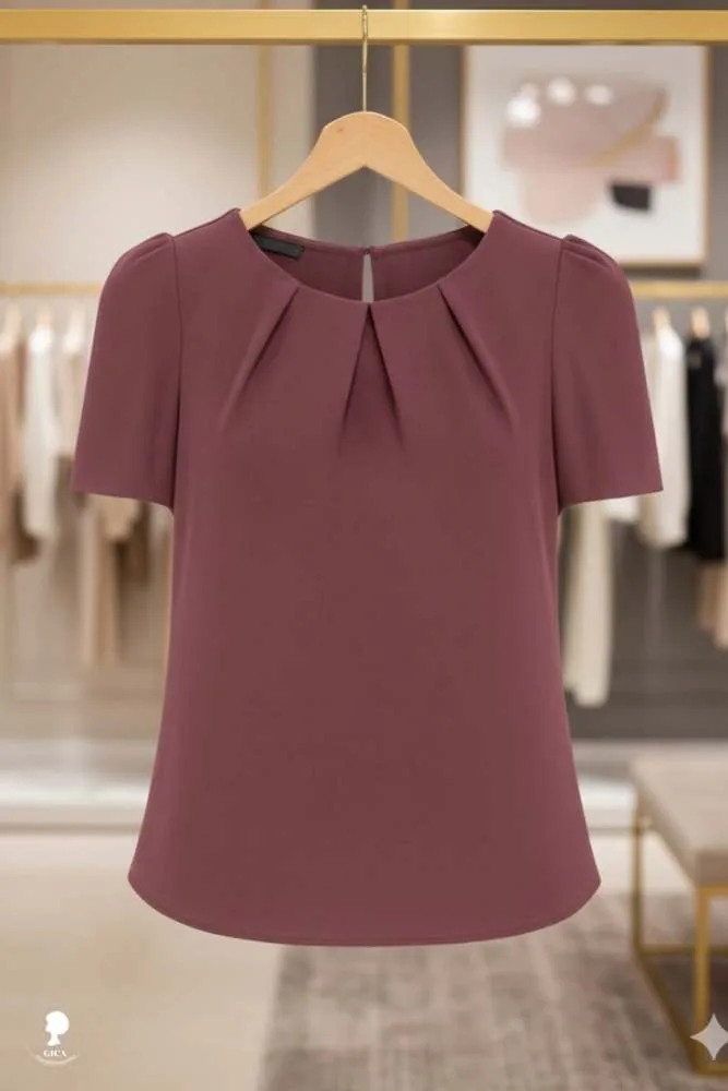 Neck Pleated Kurti