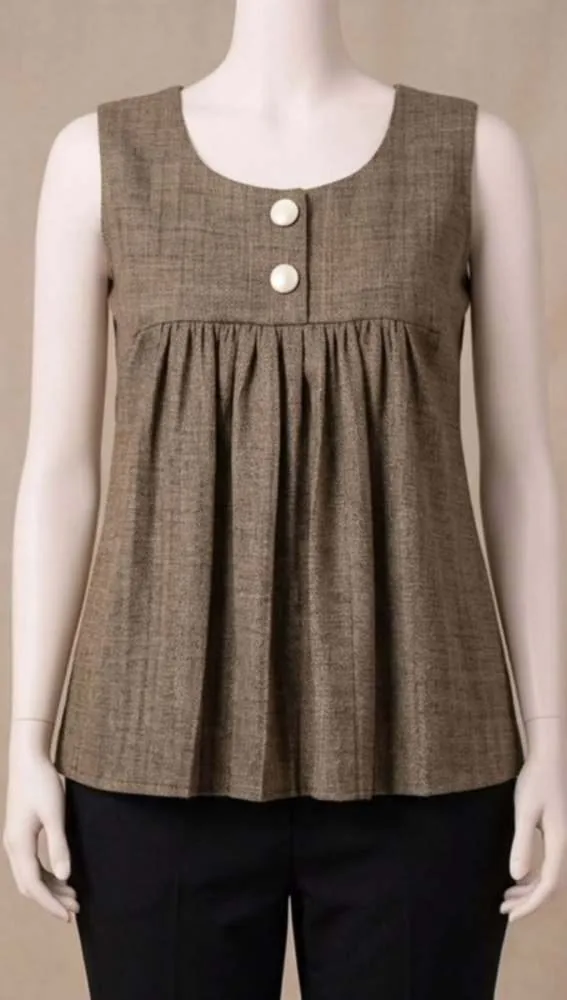 Inverted Box Pleat