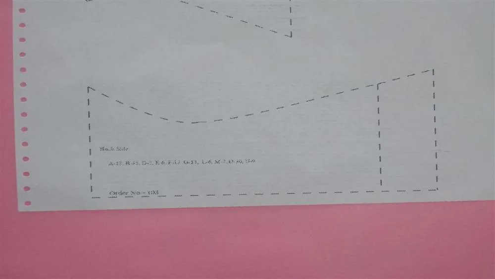 Blouse cutting paper