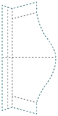 Blouse sleeve pattern piece
