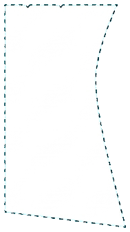 Blouse belt pattern piece