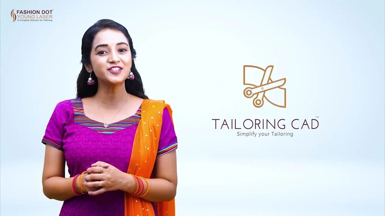 A walkthrough of Fashion Dot Tailoring CAD software, narrated in Tamil