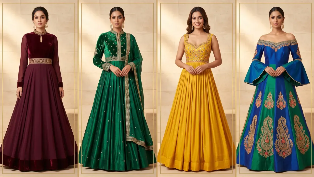 Latest Anarkali & Gown Neck Designs 2026 | Fashion Dot