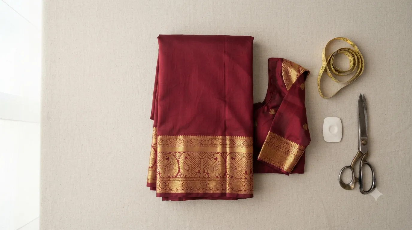 pattu pavadai cutting measurement chart