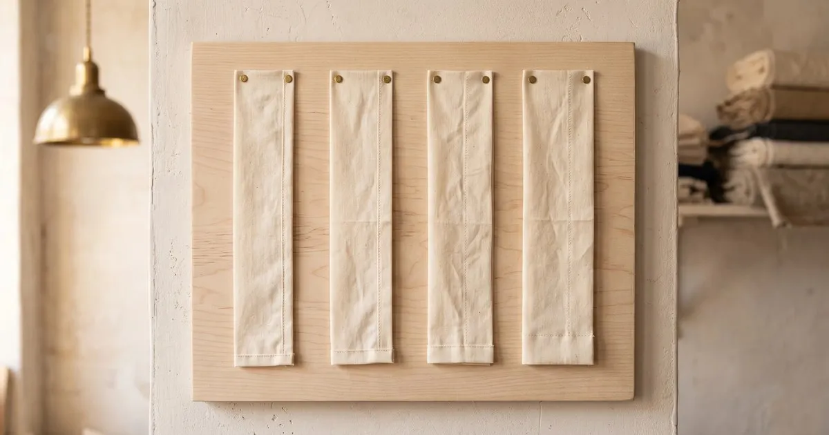 The back of a cream blouse on an ironing board with a zip set flat and a seam gauge held against the zip tape